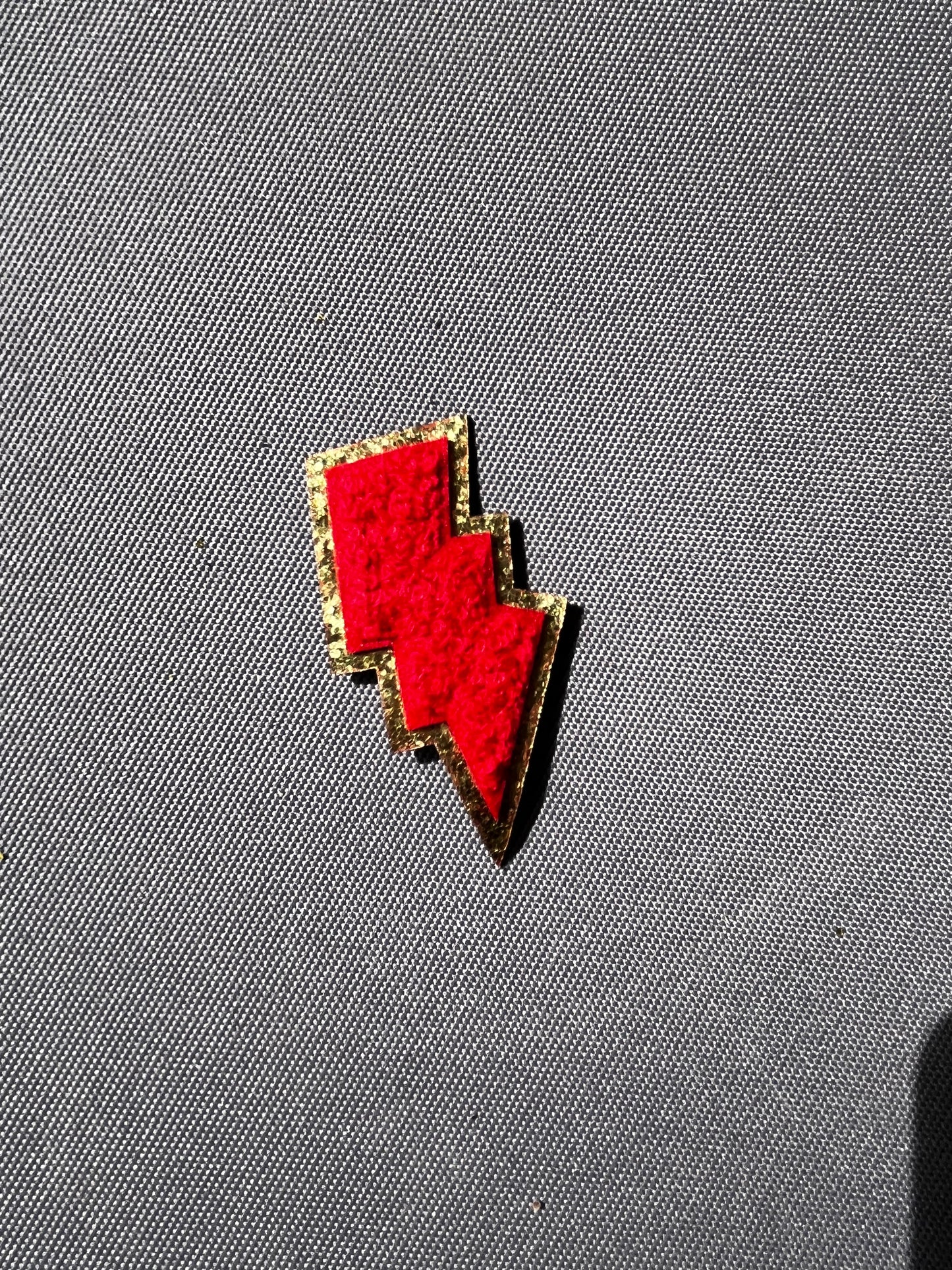 LIGHTNING BOLT Chenille Patch