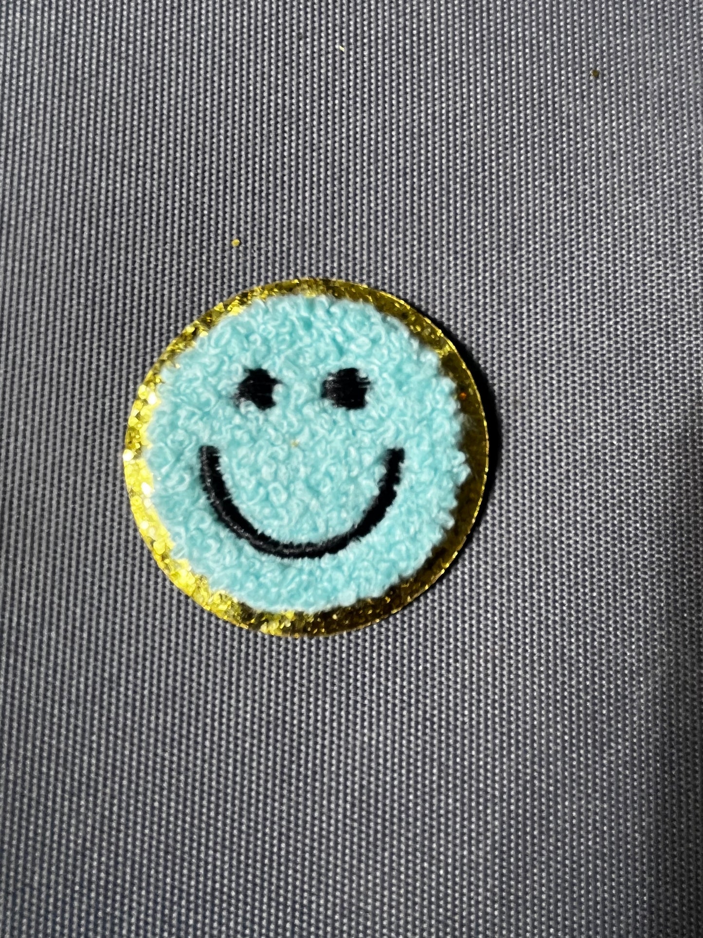 SMILEY FACE Chenille Patch