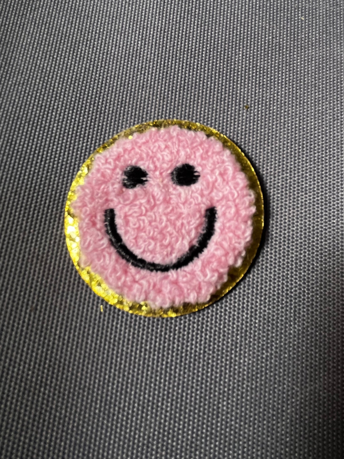 SMILEY FACE Chenille Patch
