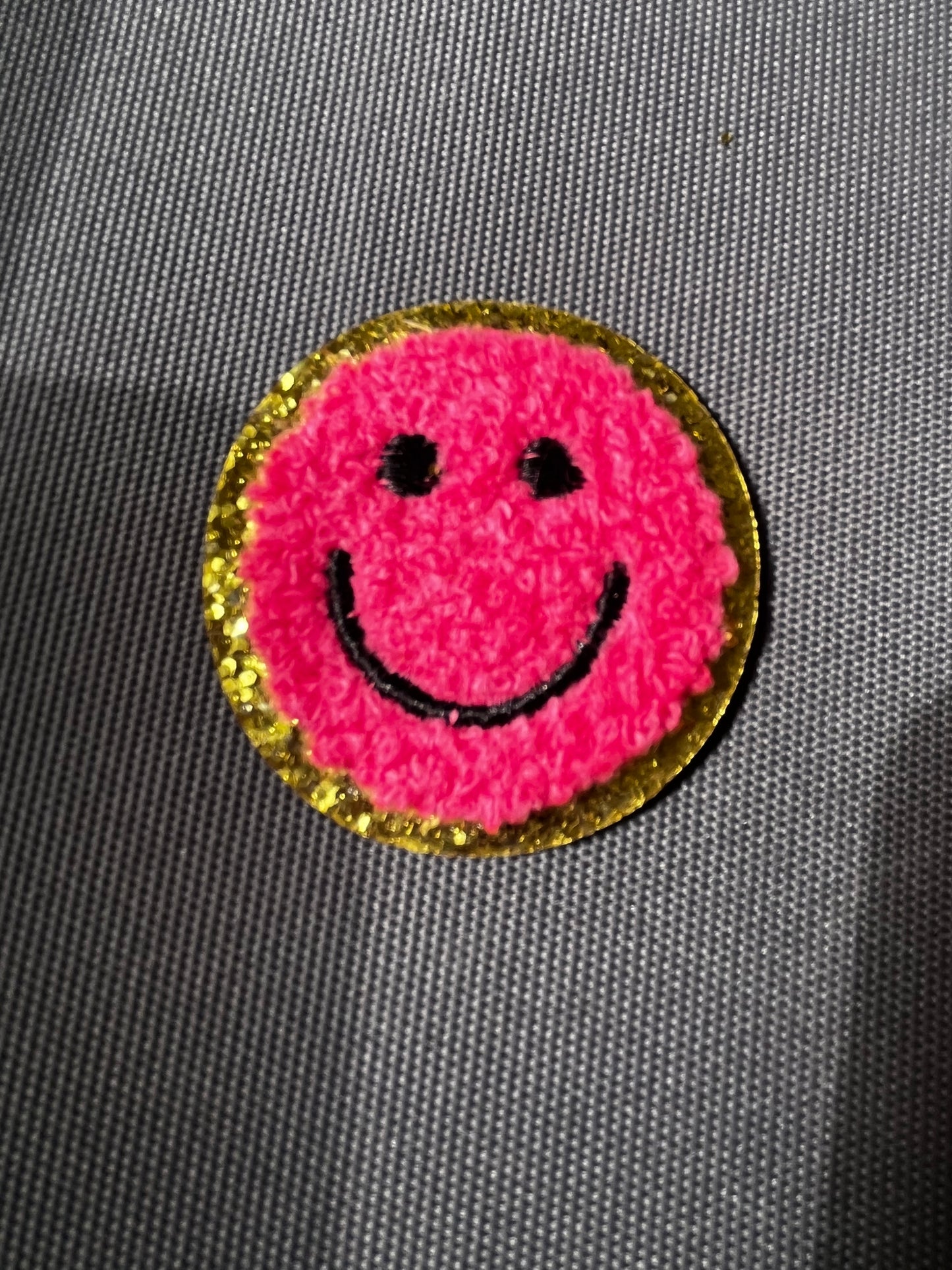 SMILEY FACE Chenille Patch