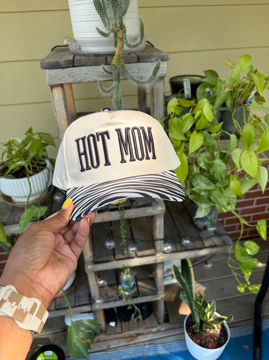 Hot Mom Zebra Brim Trucker Hat