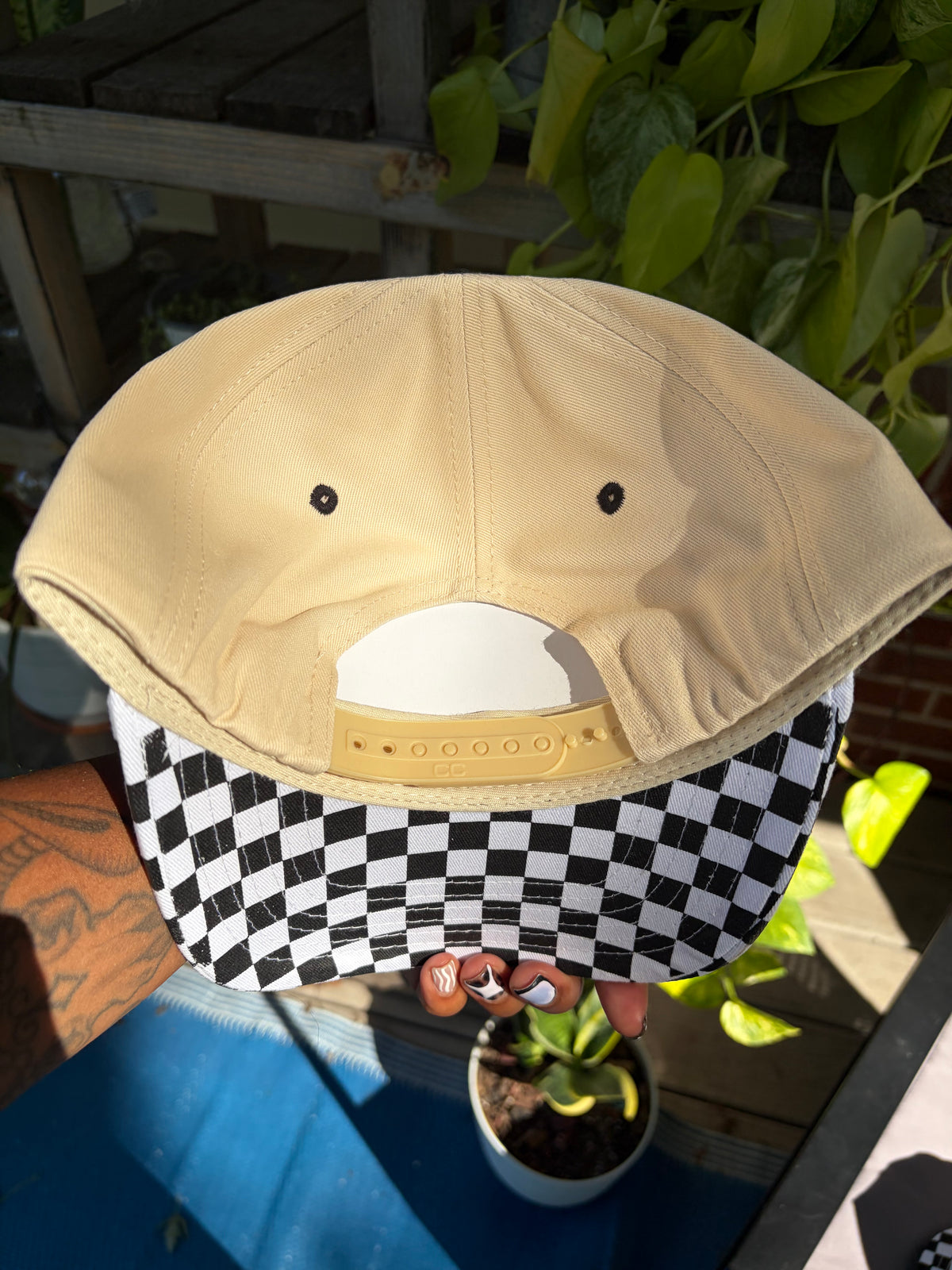 Checkered MAMA Trucker Hat