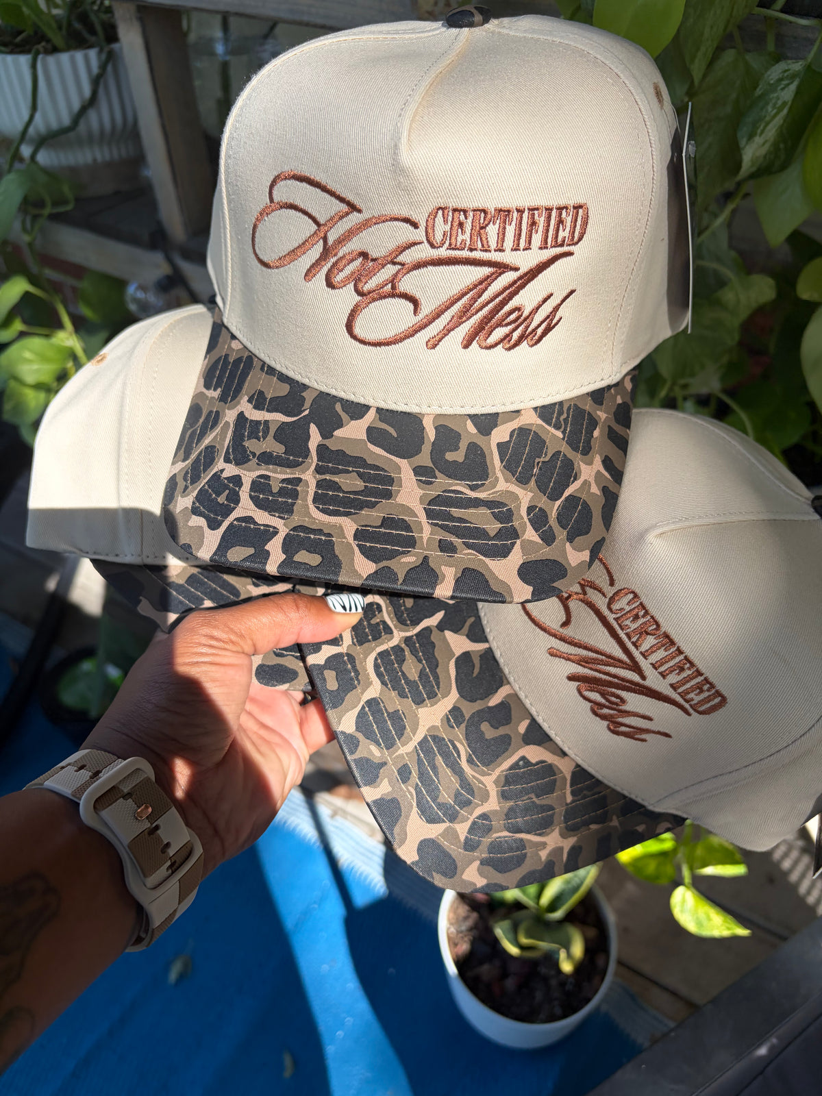 HOT MESS Certified Leopard Trucker Hat