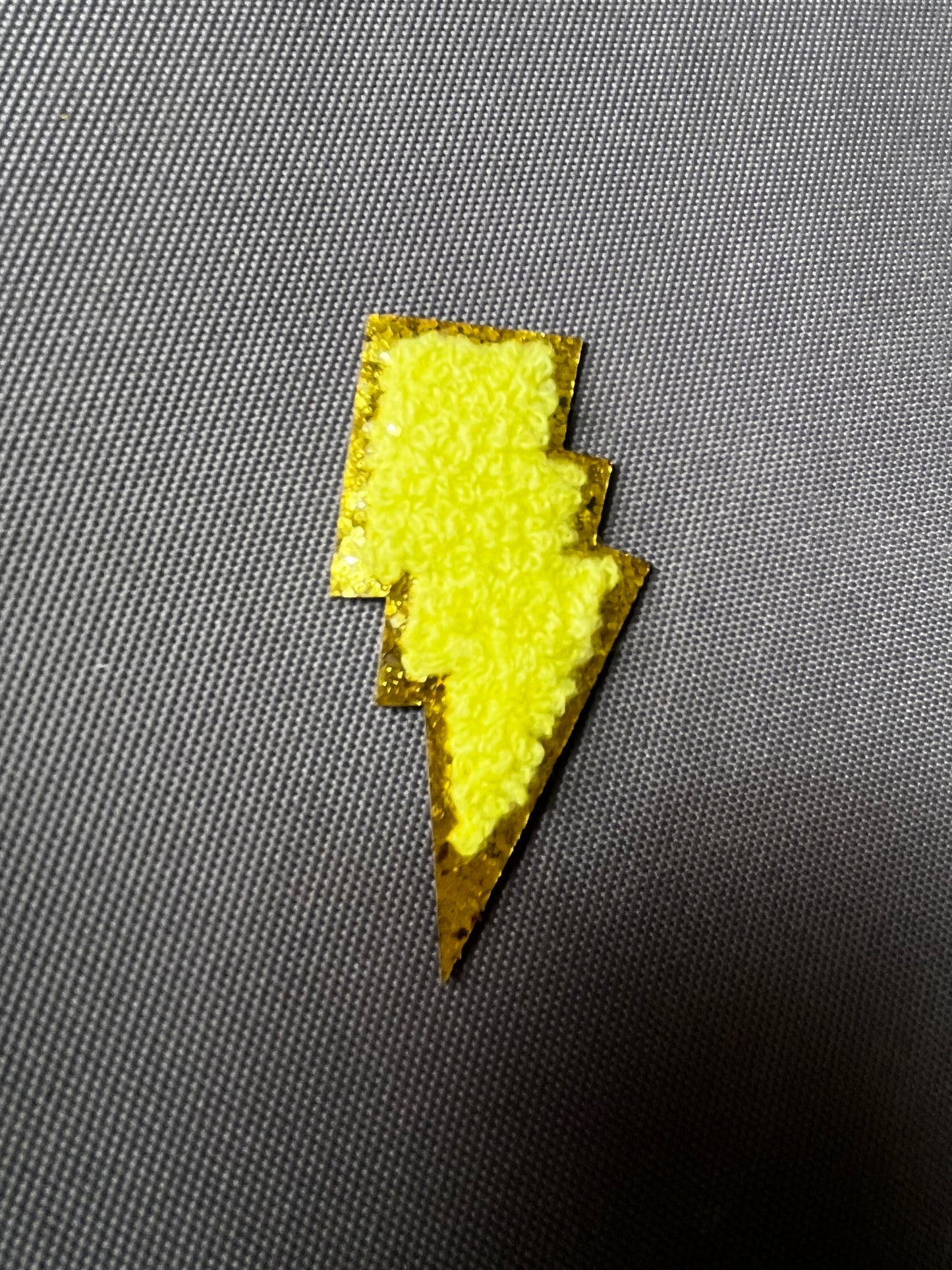 LIGHTNING BOLT Chenille Patch