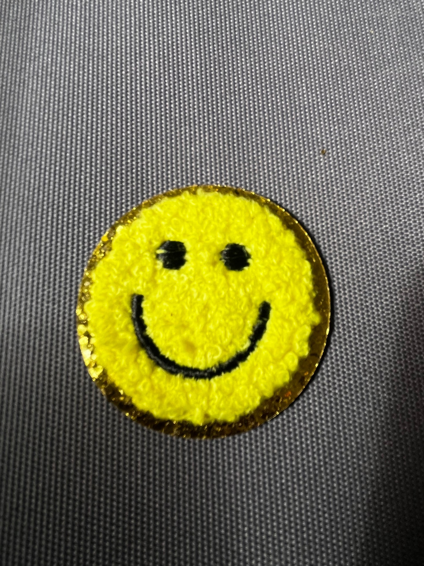 SMILEY FACE Chenille Patch