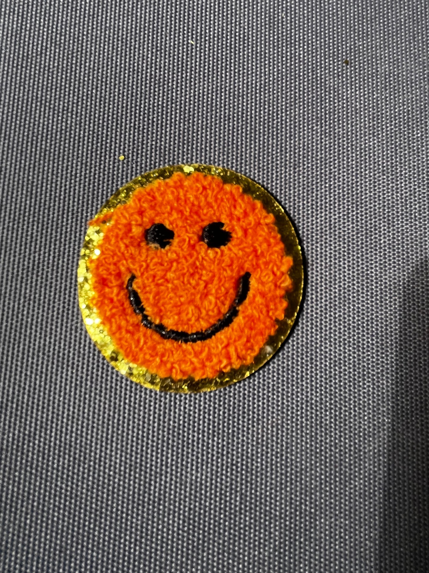 SMILEY FACE Chenille Patch