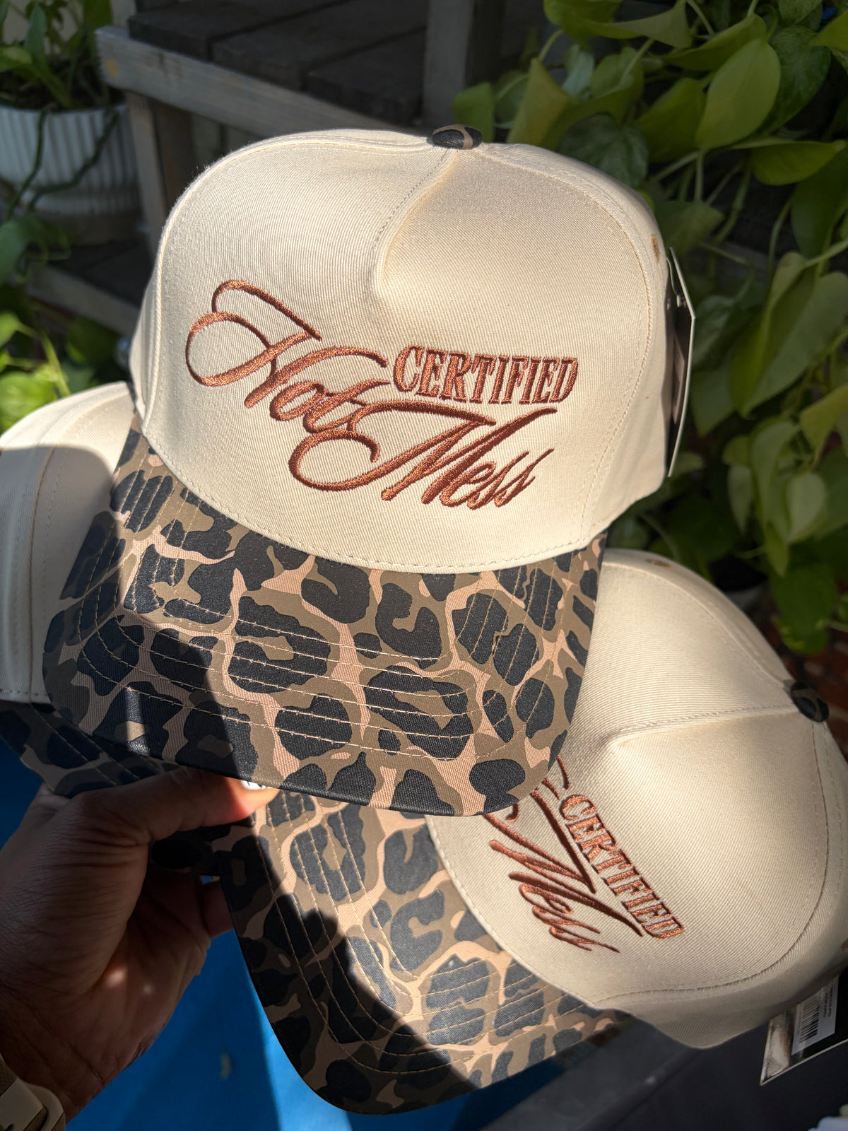 HOT MESS Certified Leopard Trucker Hat