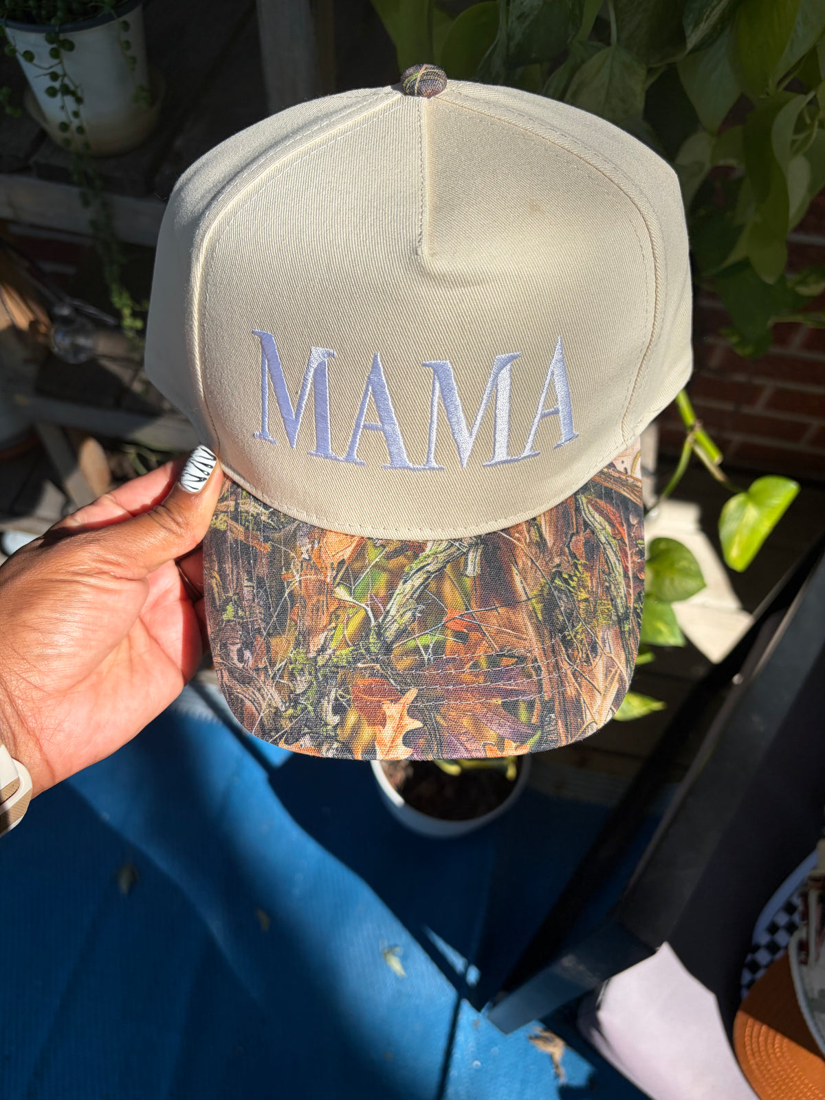 MAMA Camo Brim Trucker Hat