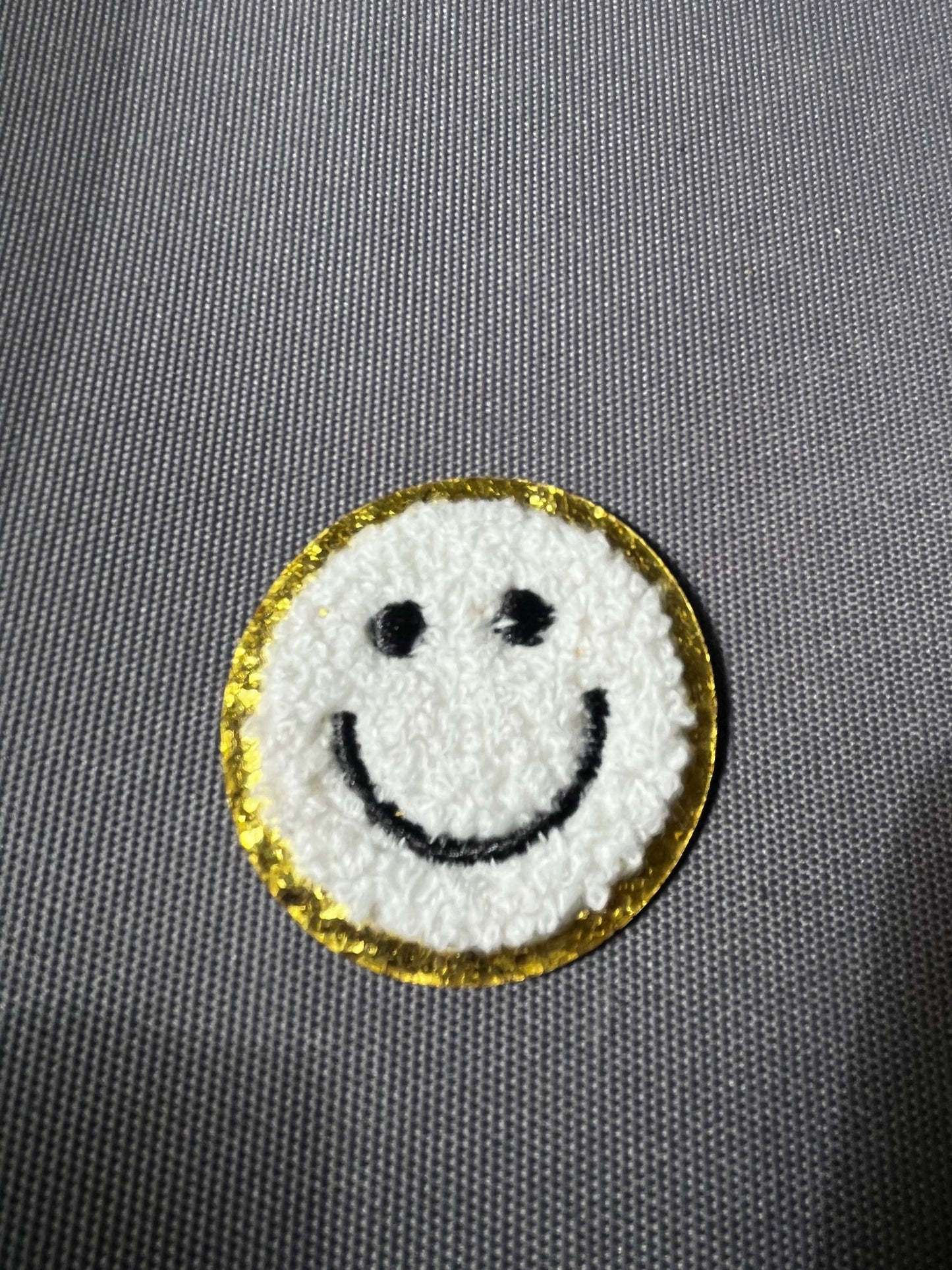 SMILEY FACE Chenille Patch