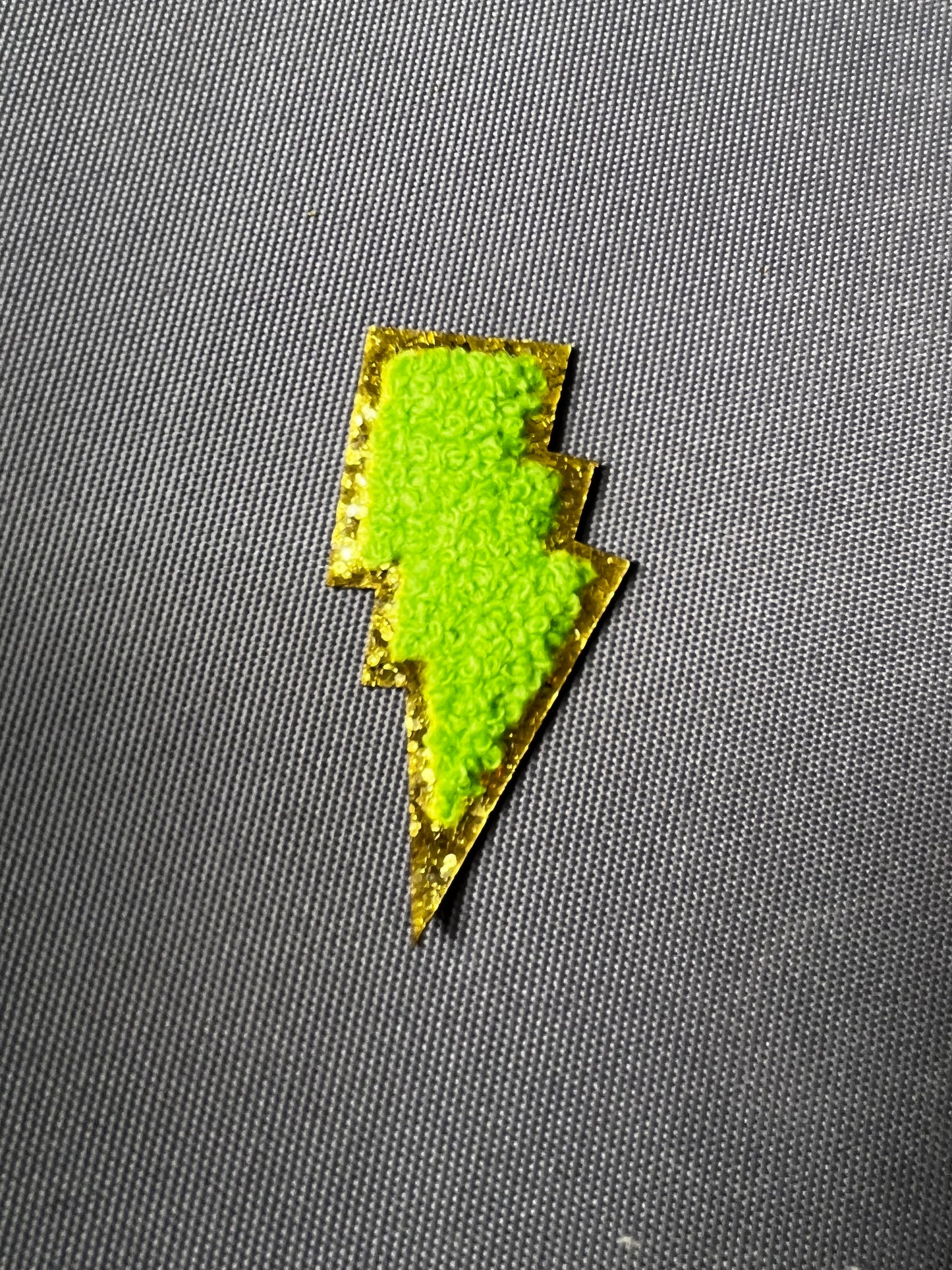 LIGHTNING BOLT Chenille Patch
