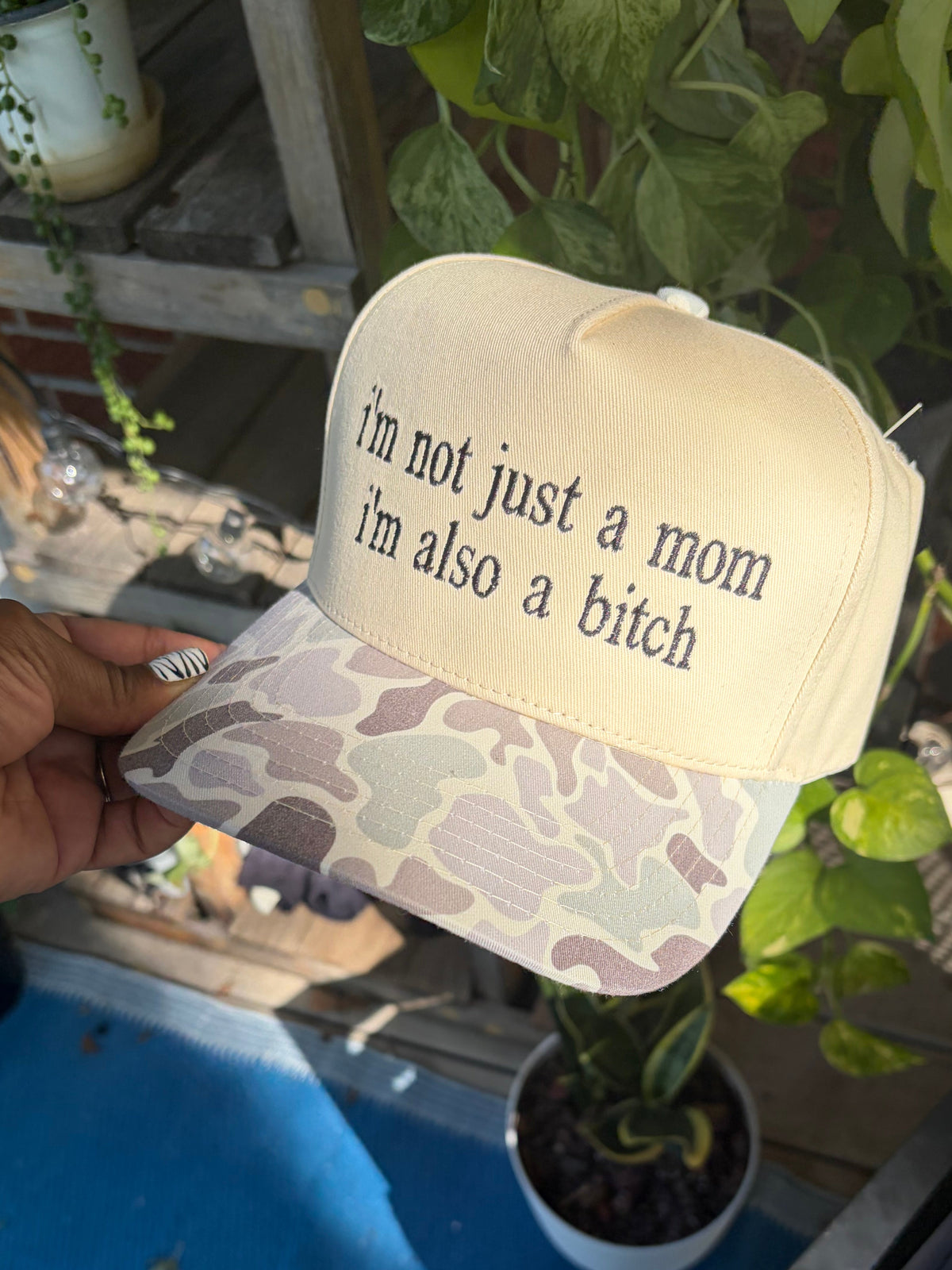 I'm Not Just a Mom Duck Camo Trucker Hat