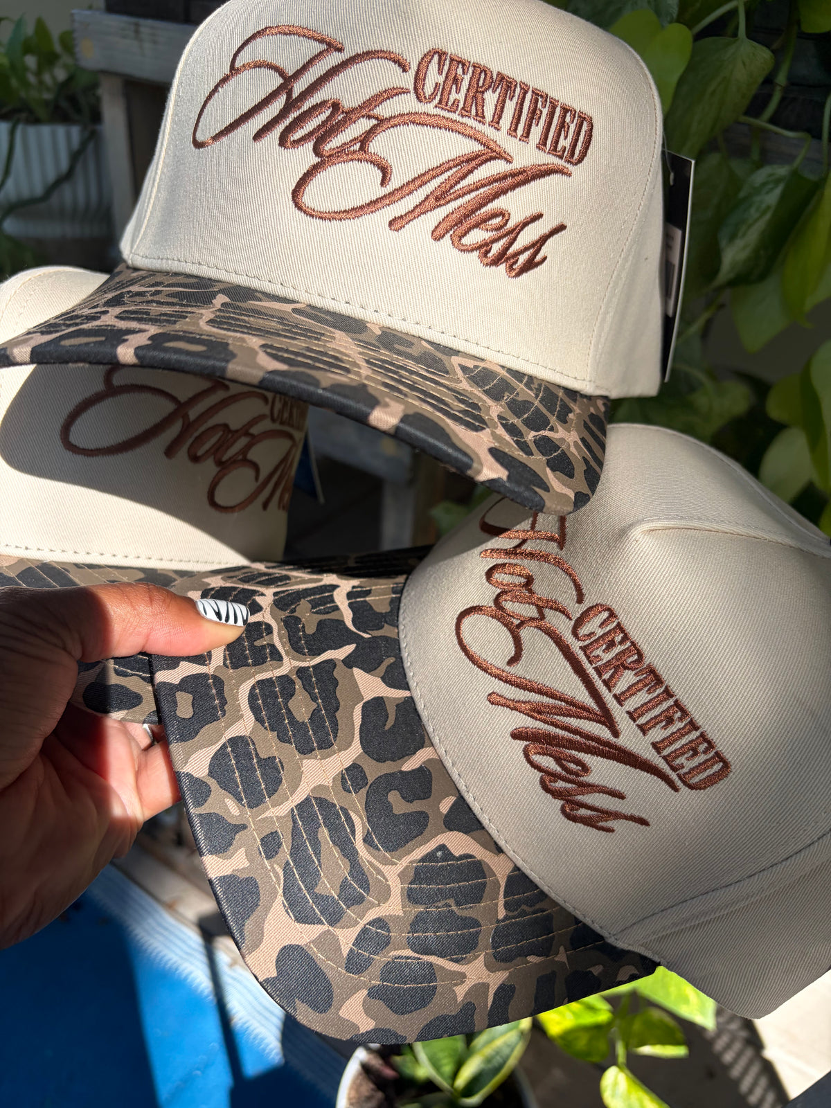 HOT MESS Certified Leopard Trucker Hat