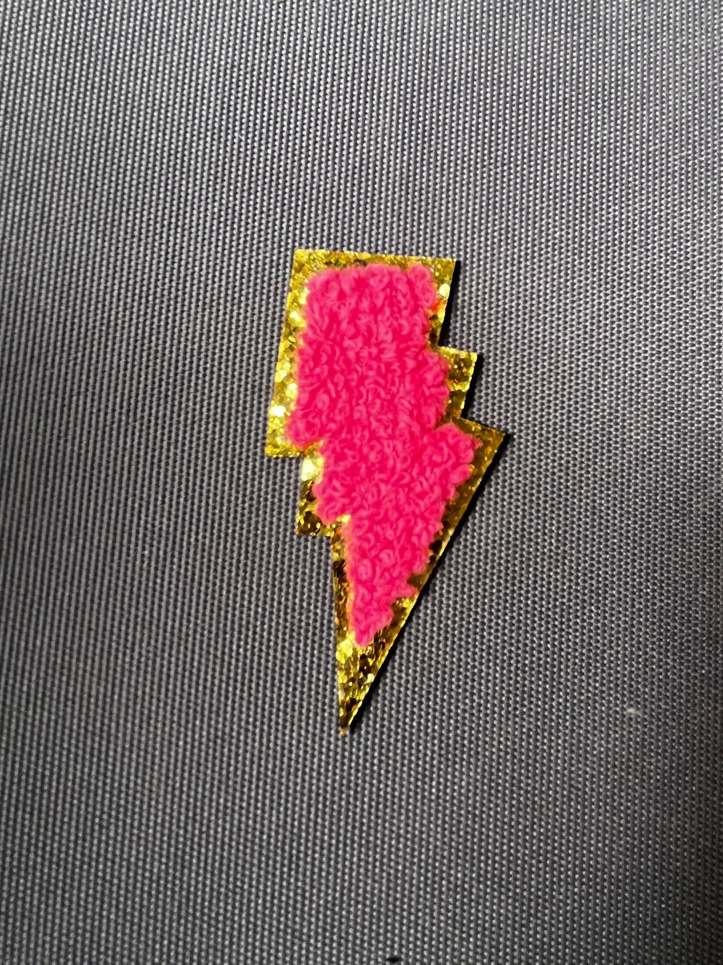 LIGHTNING BOLT Chenille Patch