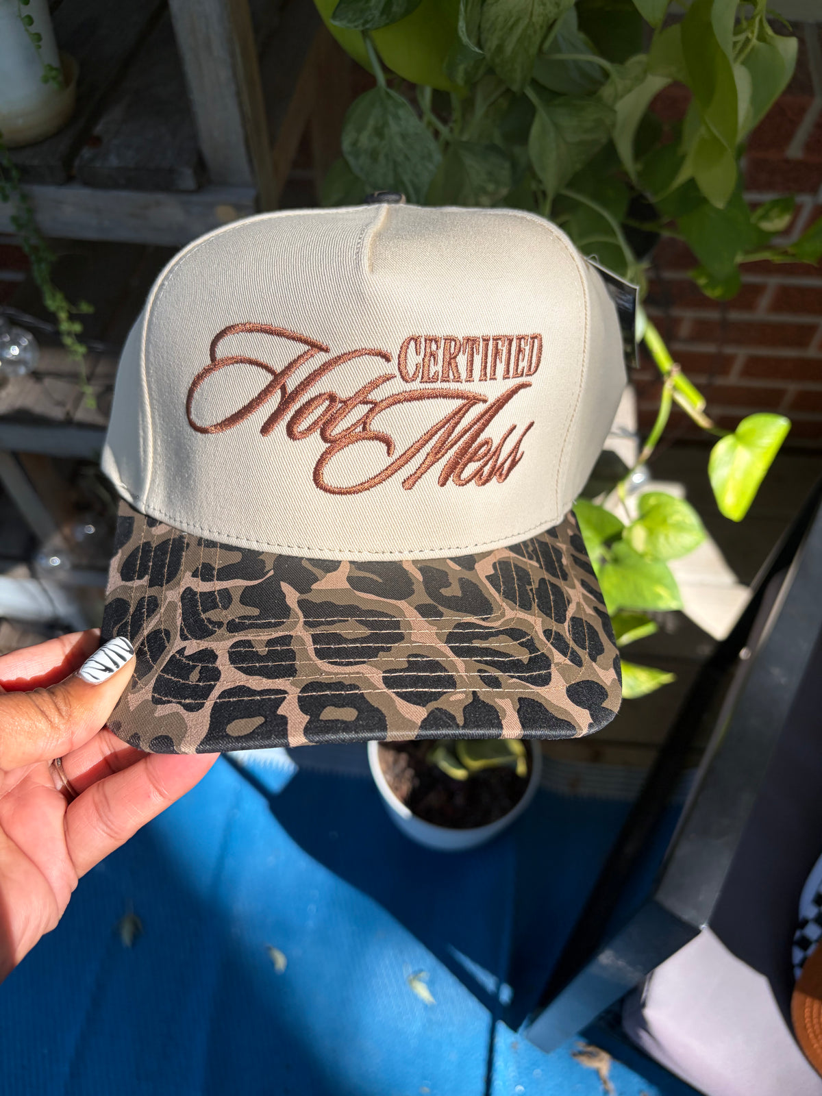HOT MESS Certified Leopard Trucker Hat