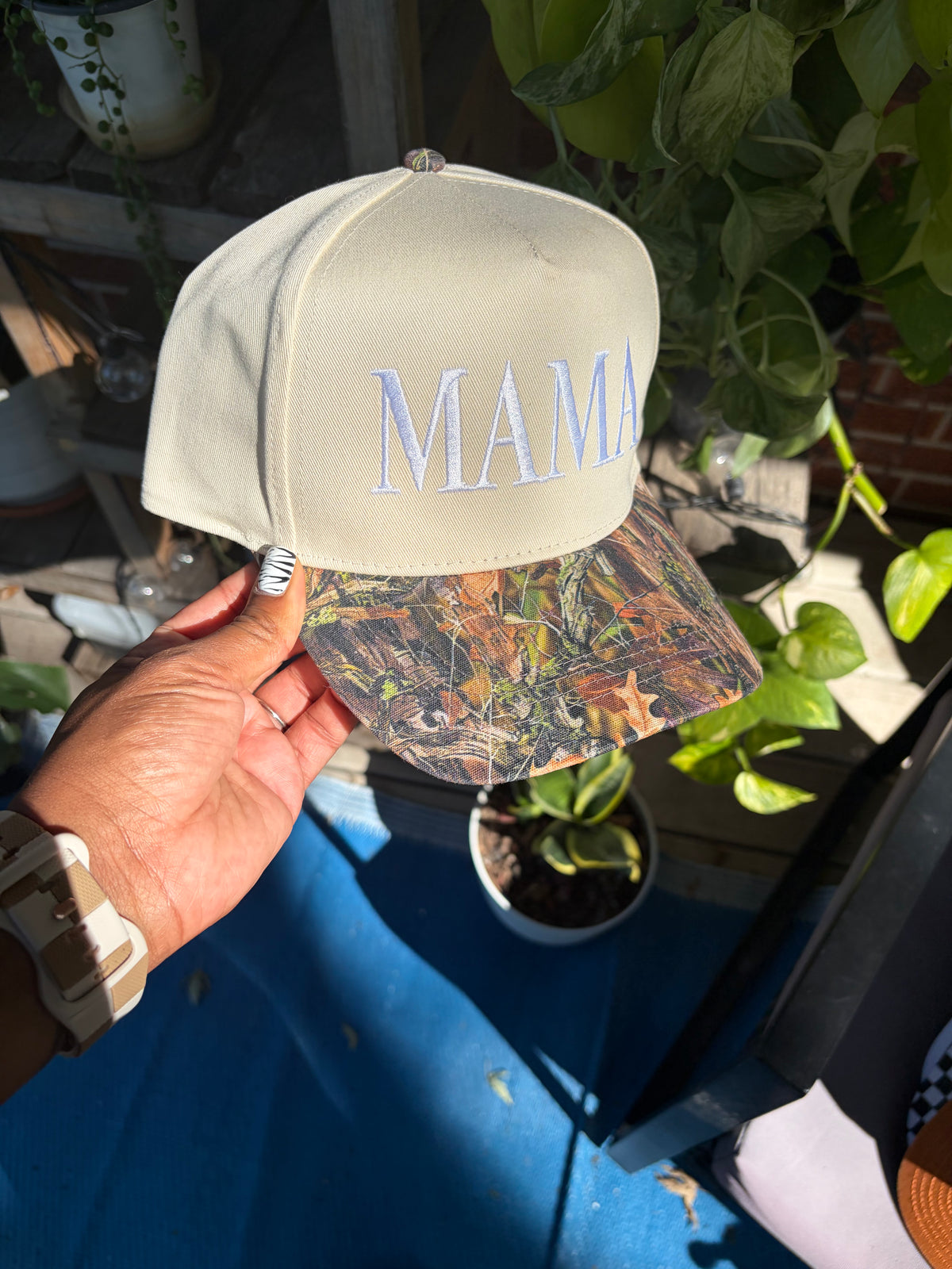MAMA Camo Brim Trucker Hat