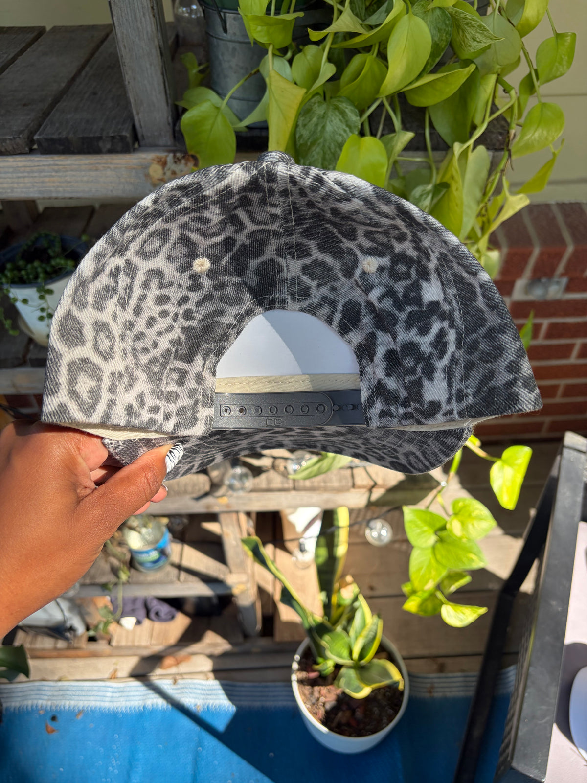Feral Grey Leopard Baseball Hat