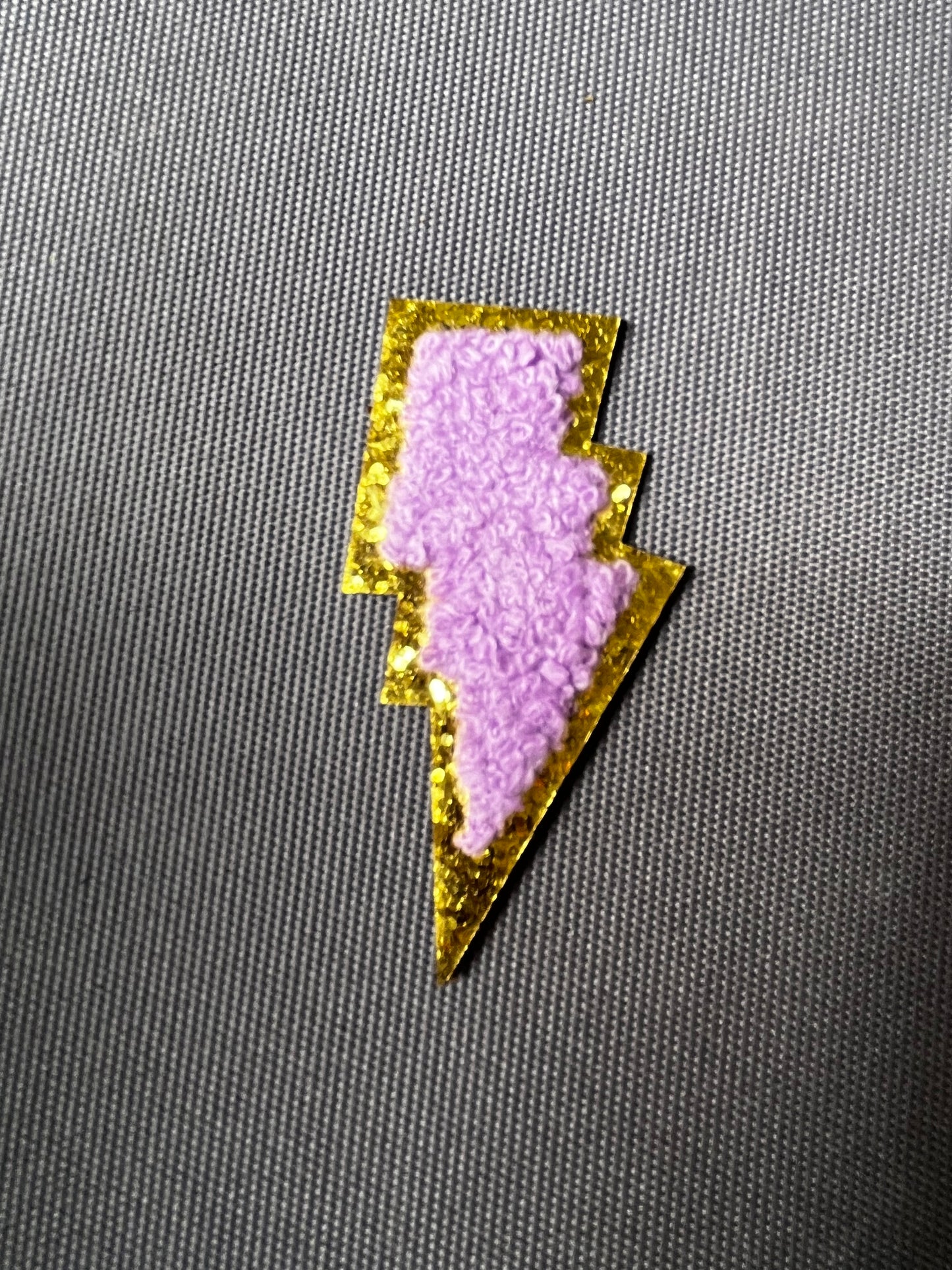 LIGHTNING BOLT Chenille Patch