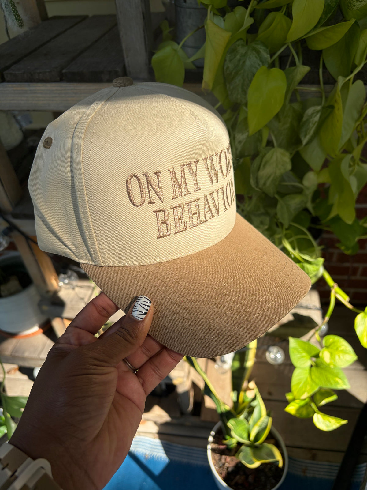 ON MY WORST BEHAVIOR Trucker Hat