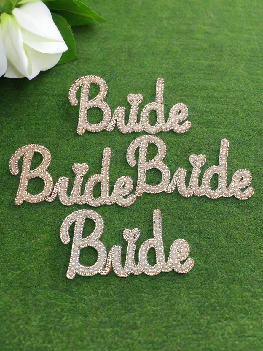 BRIDE with pearls Patch