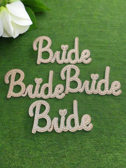 BRIDE with pearls Patch