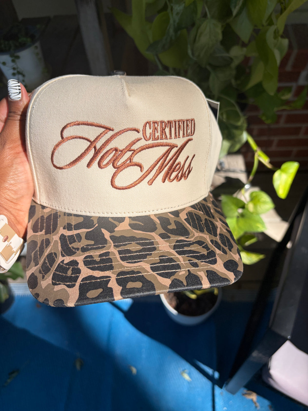 HOT MESS Certified Leopard Trucker Hat