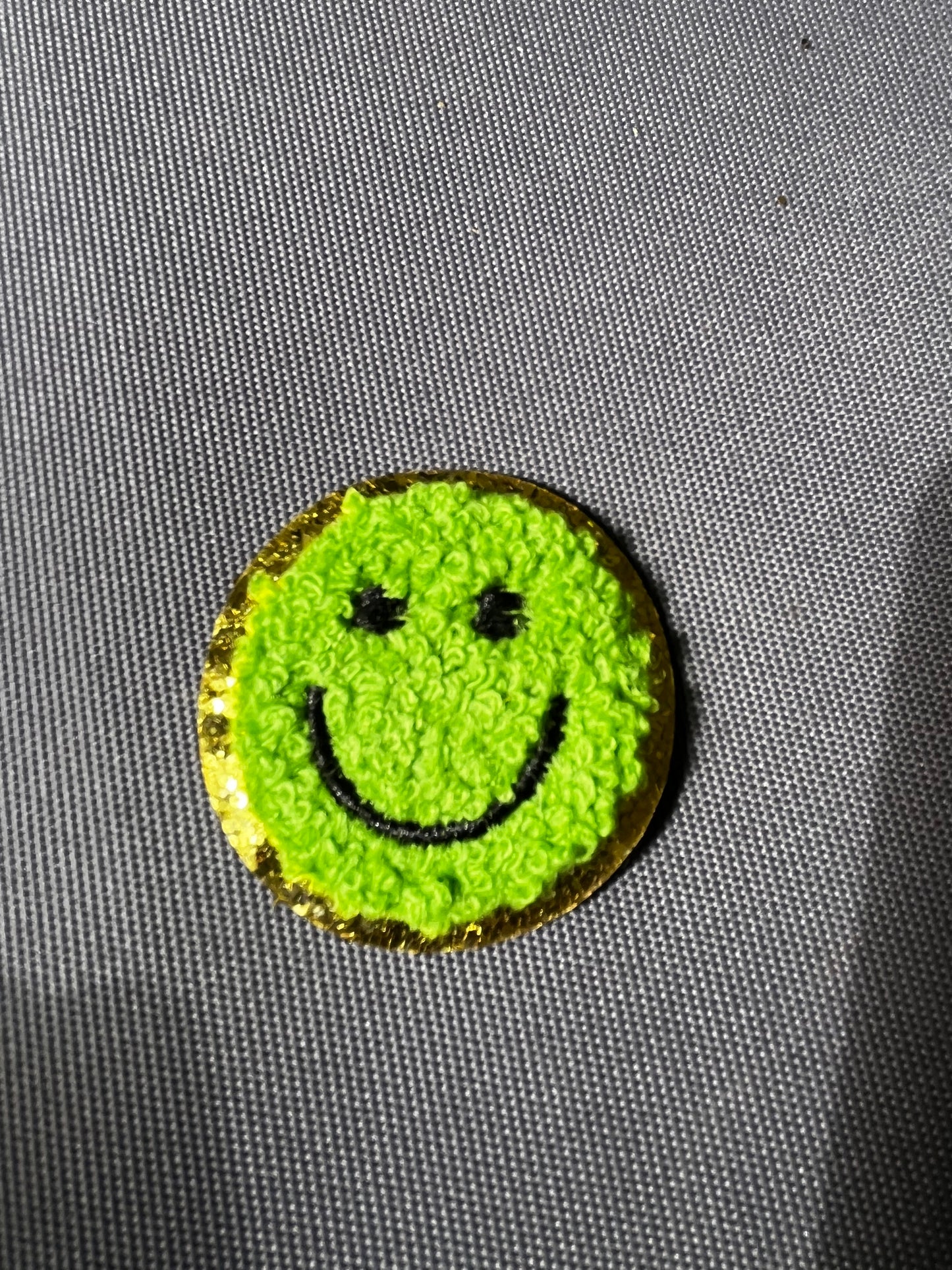 SMILEY FACE Chenille Patch