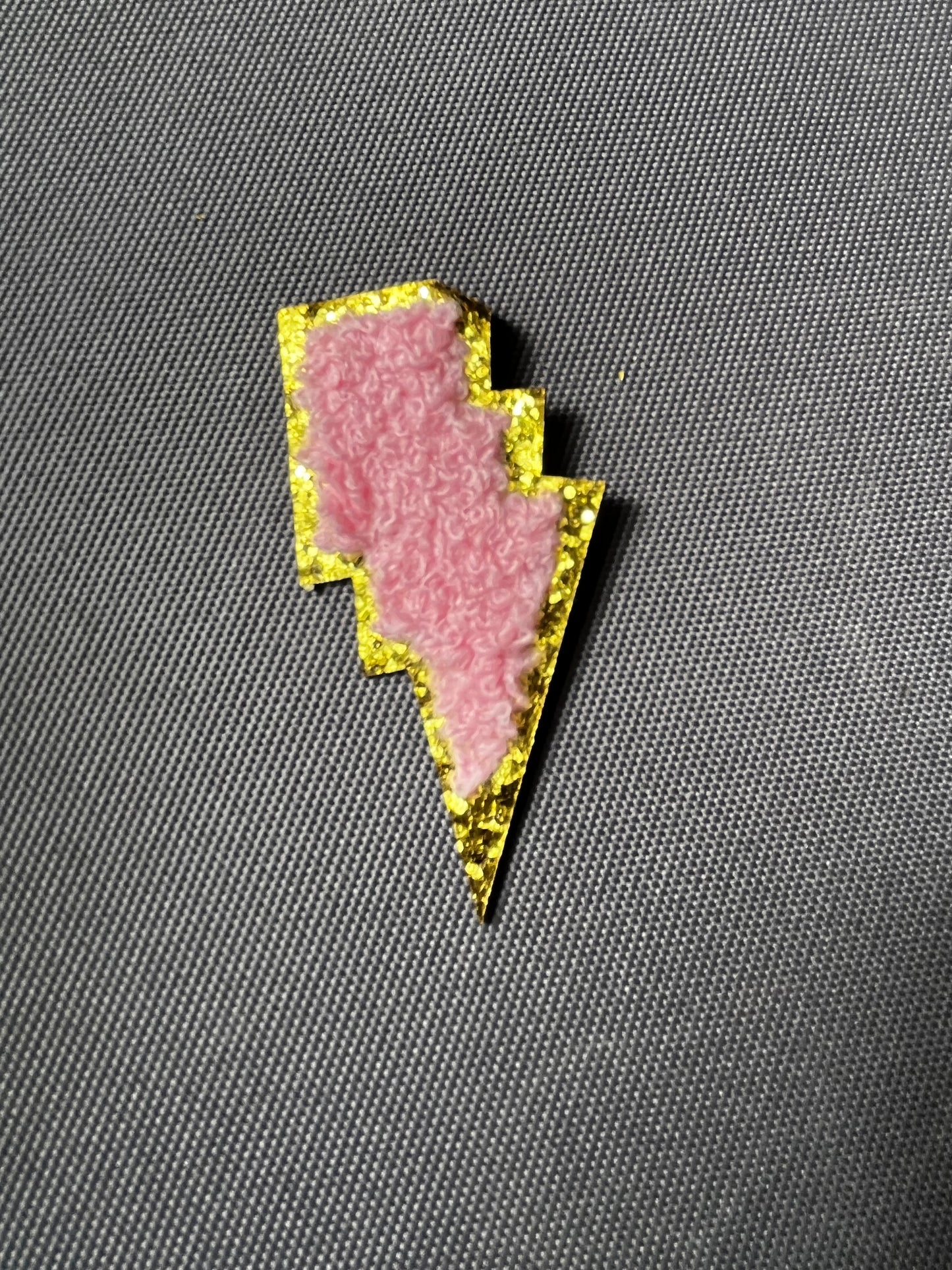 LIGHTNING BOLT Chenille Patch