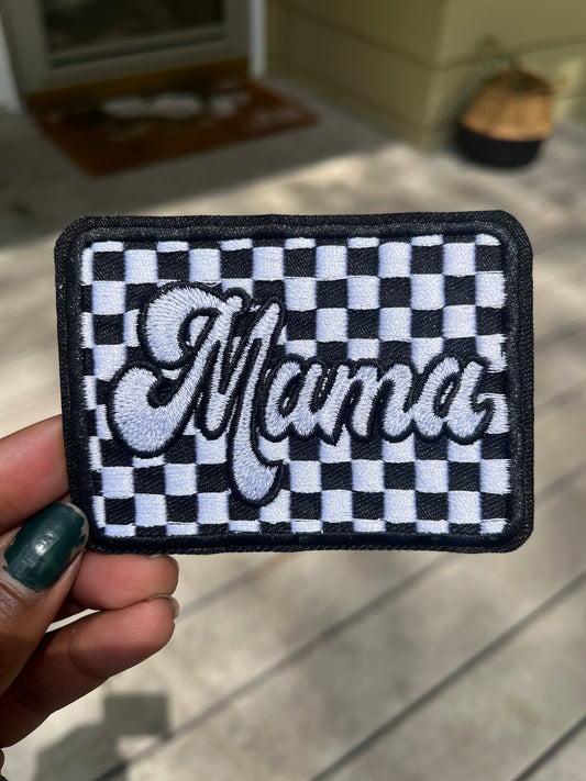Mama Checkered Patch