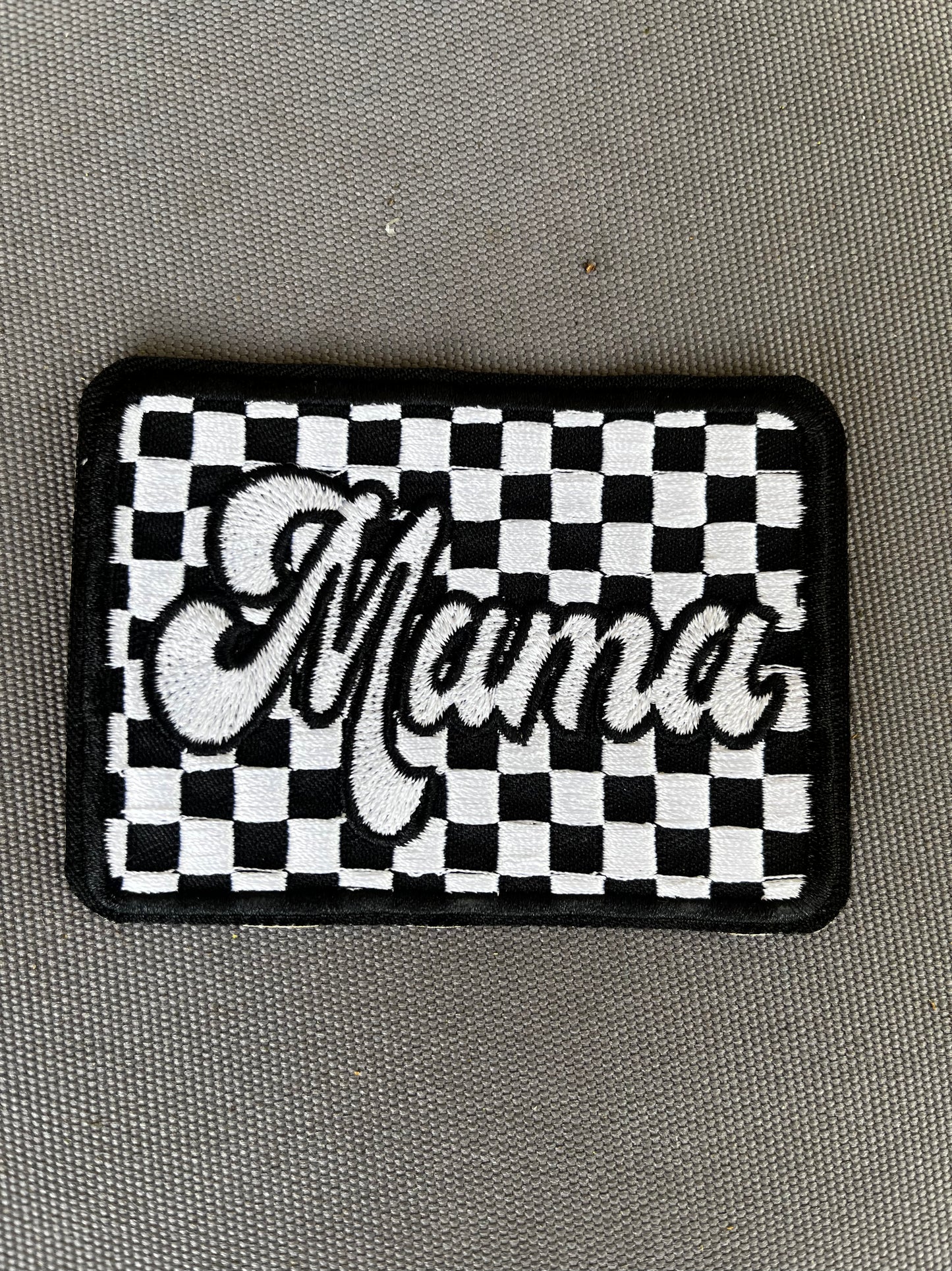 Mama Checkered Patch