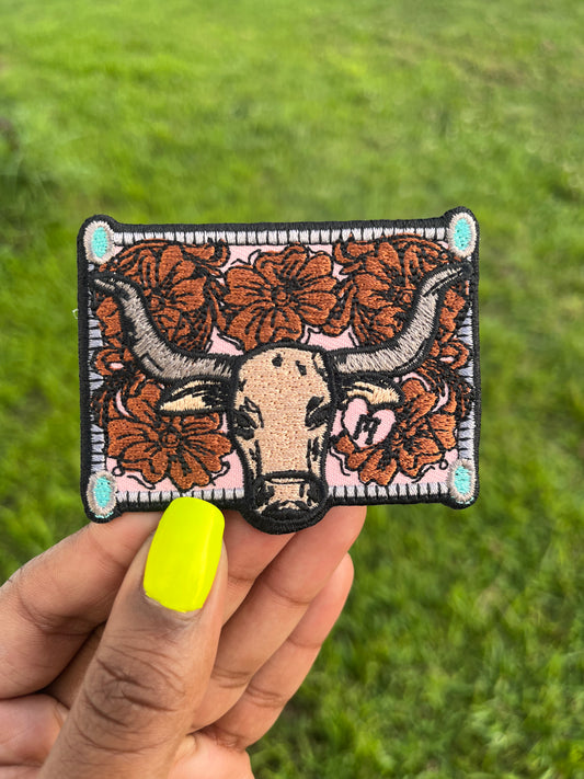 LONGHORN with Turquoise Patch